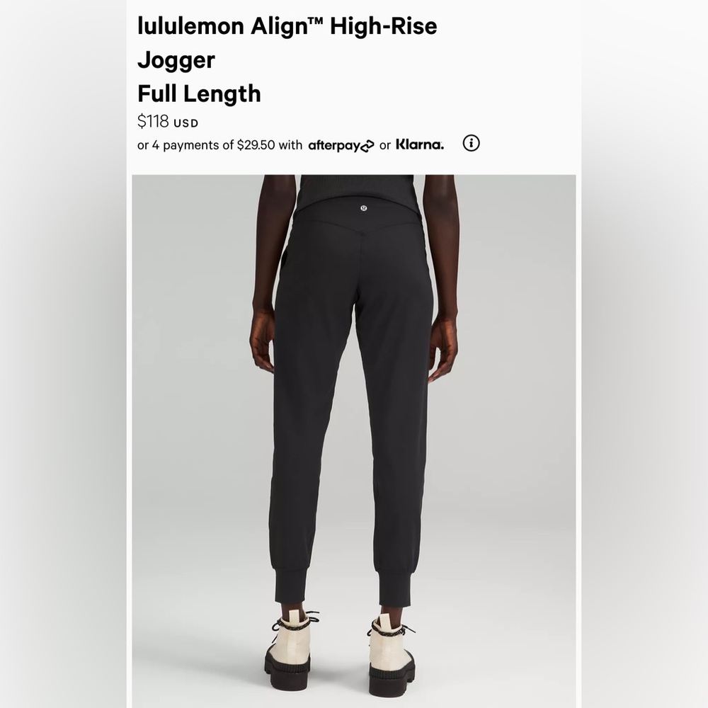Lululemon Align High-Rise Jogger Full Length - Size 8